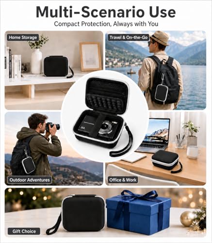 Funda rígida para cámara digital Grapsa pequeña negra miniatura 3