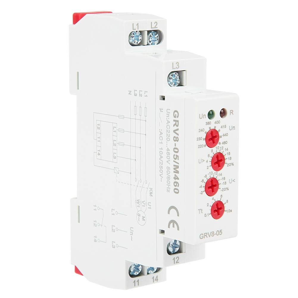 Buy 3 Phase Voltage Monitoring Relay,176V552V 35MM DIN Rail Phase
