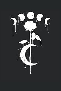 Occult Rose Notizbuch (liniert) Gothic Mondphase Okkult Aesthetic (German Edition)