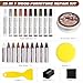 SEISSO Furniture Markers Touch Up, 25 Pcs Wood Furniture Repair Kits, Wood Markers and Wax Sticks with Wax Oil for Scratches Stains Cover-Ups Hardwood Wooden Floors Tables Cabinet Bedposts