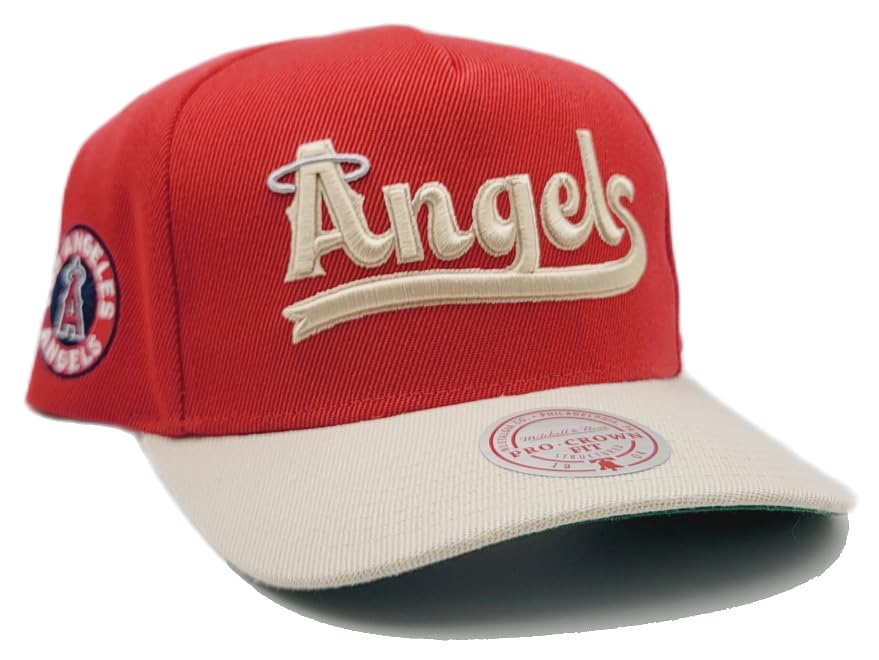 Mitchell & Ness Gorra Snapback Rojo y Beige miniatura 4