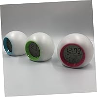 Vista 8 de DECHOUS Reloj de viaje para cama, agitador, despertador, escotilla, silencioso, pequeño, reloj despertador de viaje, calendario perpetuo, reloj