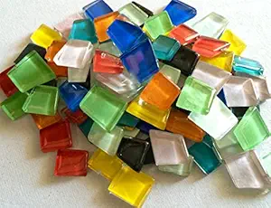 Sai Mosaic Art Pre-Cut Glass Mosaics Multicolour 1 Kg Economy Pack