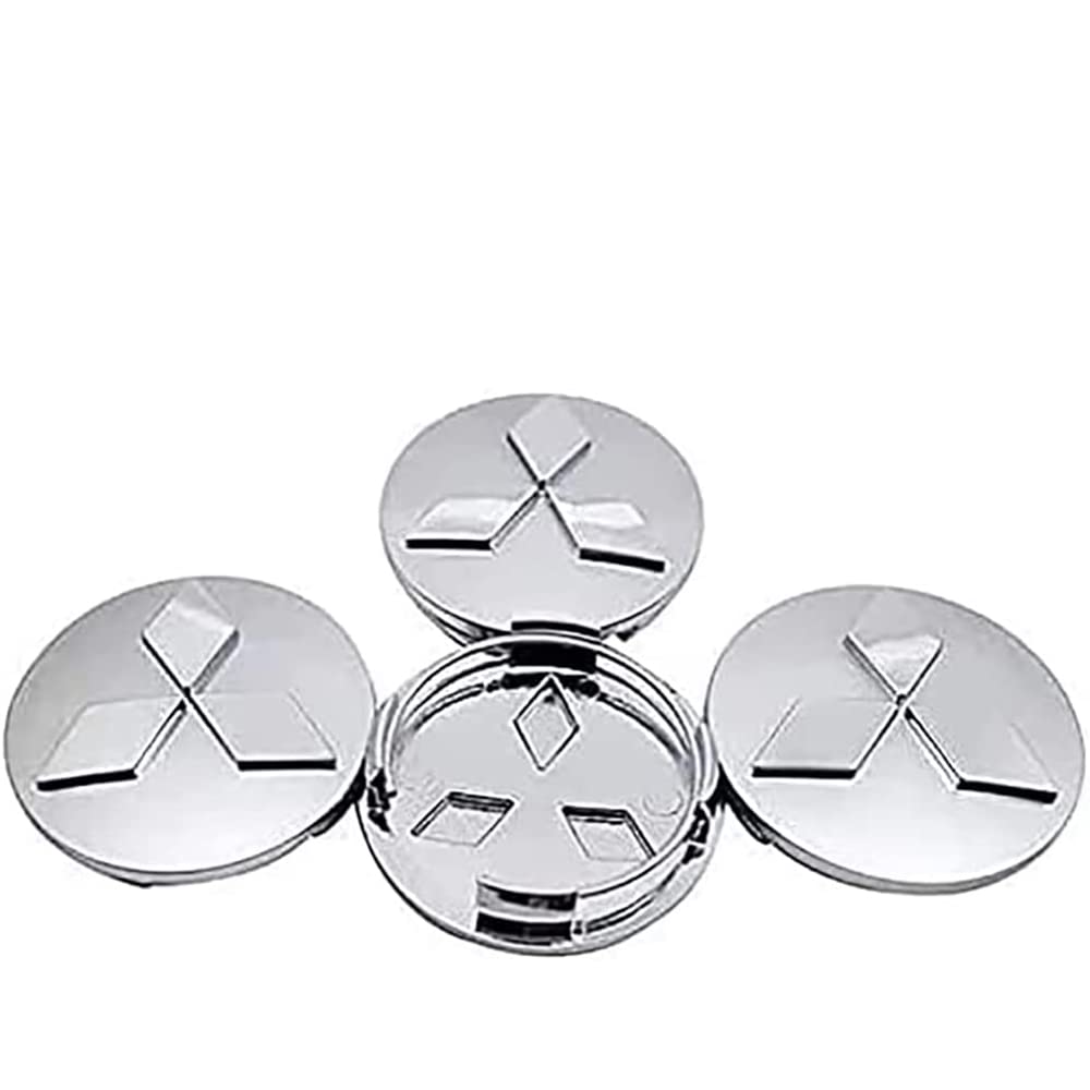 Buy 4 Pieces Car Hub Centre Caps, for Mitsubishi ASX Ralliart Outlander Lancer Pajero Eclipse