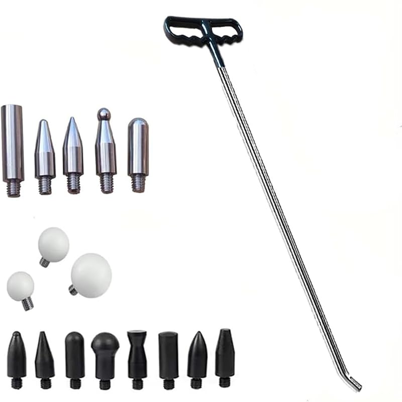 Kit de Houshan para Remoção de Amassados sem Pintura com Haste, Pontas e Gancho de 12 mm