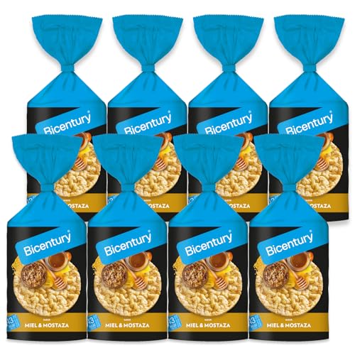 Bicentury Tortitas de maíz sabor miel y mostaza, 8 unidades