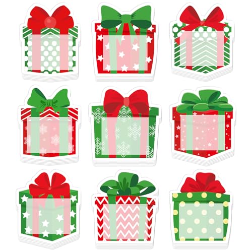 Notes adhésives de Noël Whaline : 18 petits blocs pour cadeaux d'invités et calendriers