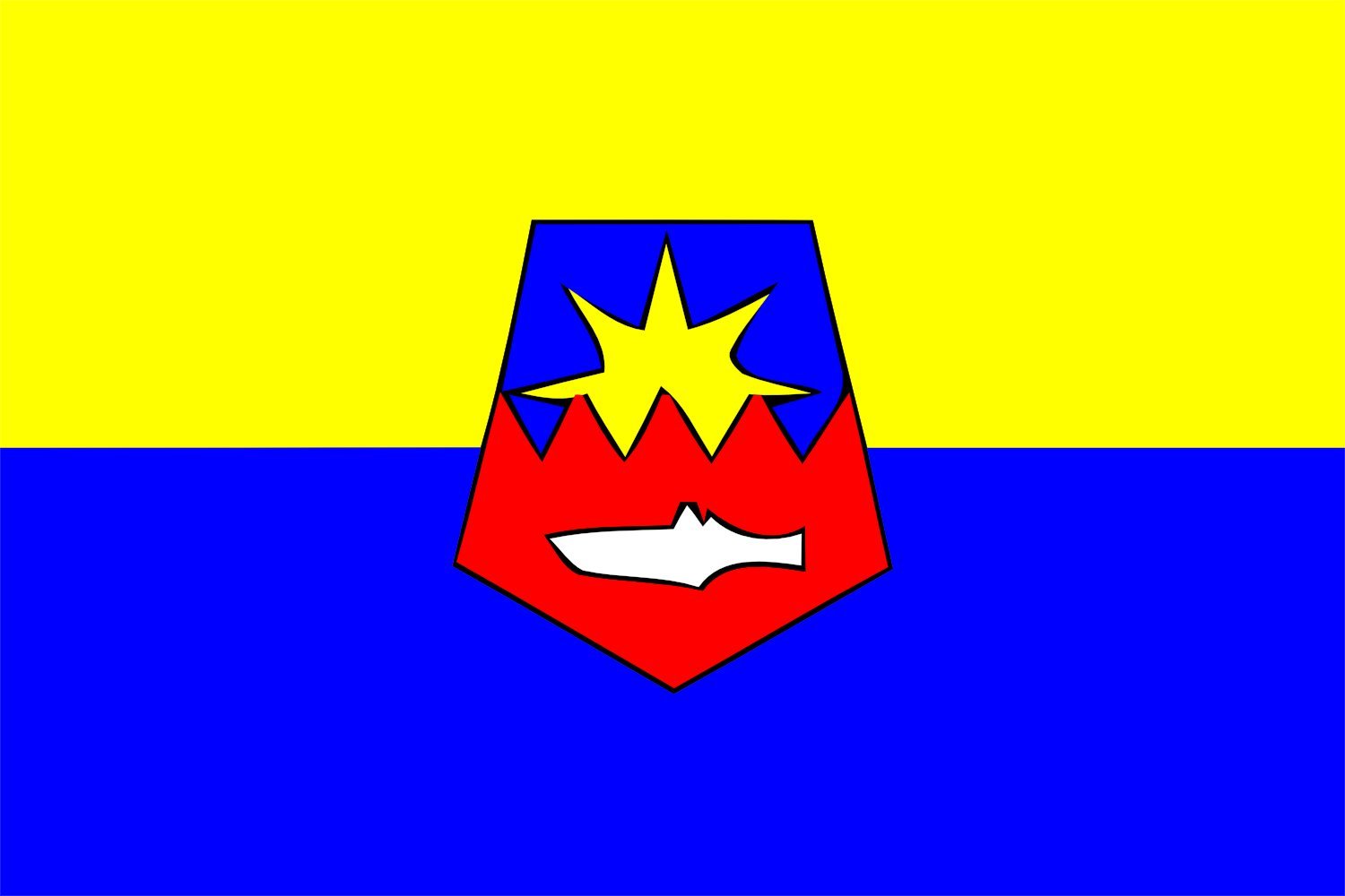 Drapeau Al Hoceima 1976-1997 grand format pavillon historique de la province
