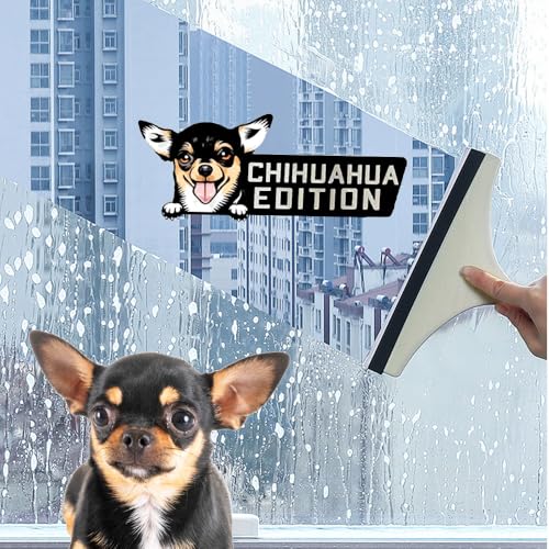 Image of Dog Edition Car Badges Laser Cutting Car Vehicle Emblem,3D Car Badge Automotive Decals Stickers Funy Animal Decor Car Accessories Gifts for Car Truck Rv Boat Exterior Decoration (Chihuahua)