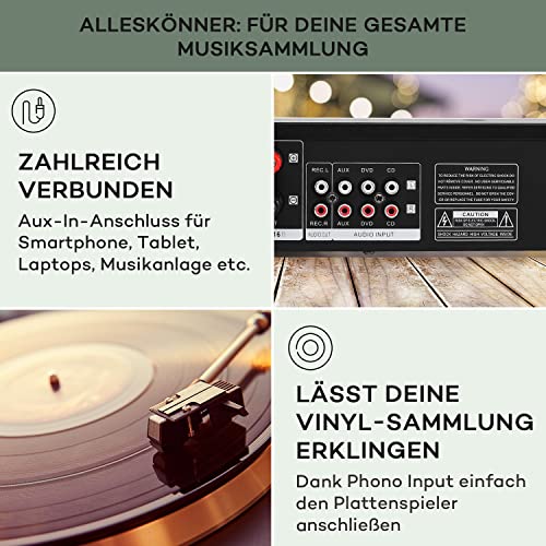Stereo-Receiver auna Mini-Verstärker für HiFi-Anlagen