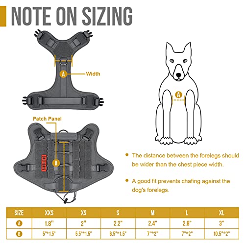 Onetigris TG-GBX03 Tactical Dog Harness Vest,No-Pull Service Dog Vest thumb #3