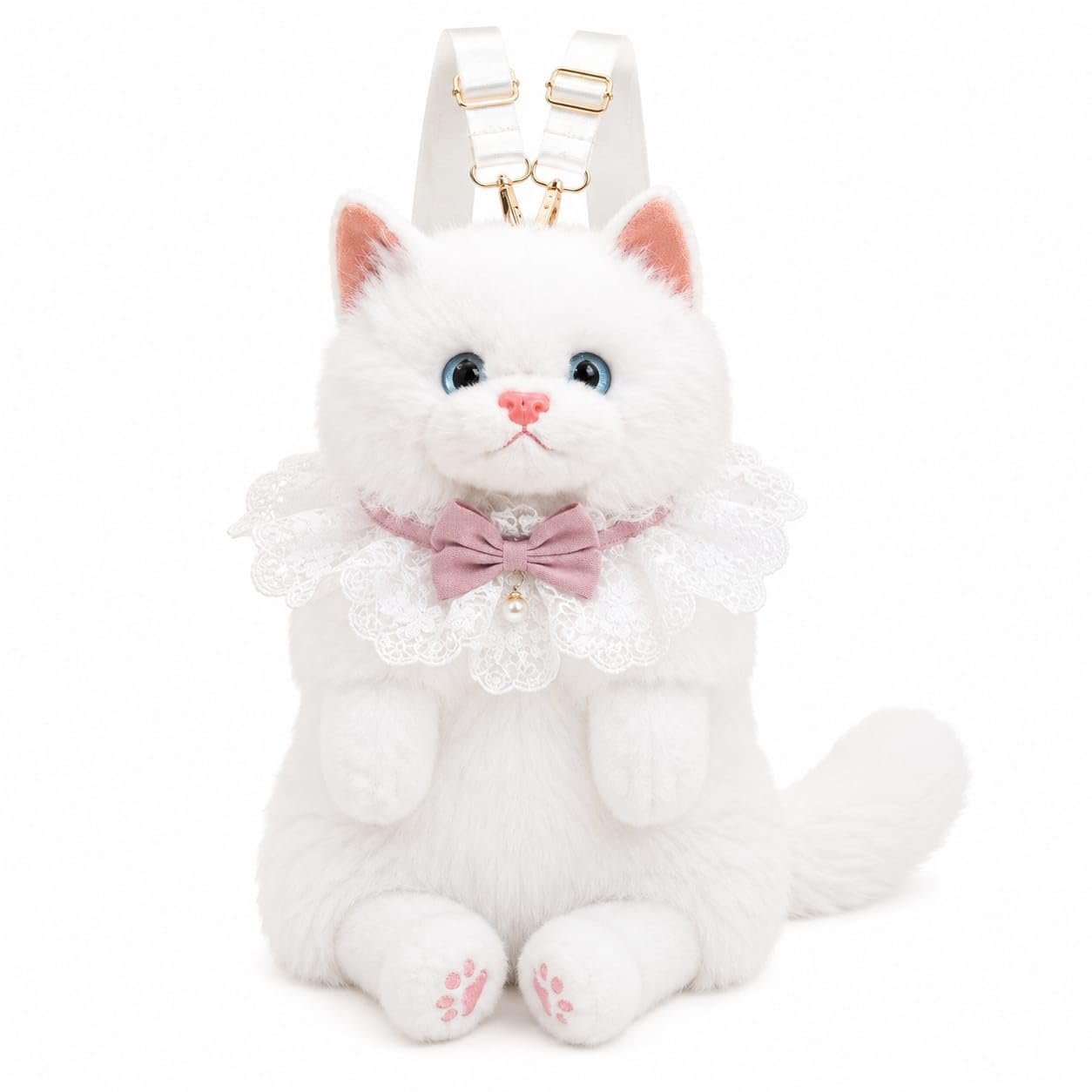 cute cat plush backpack for girls-picture-56