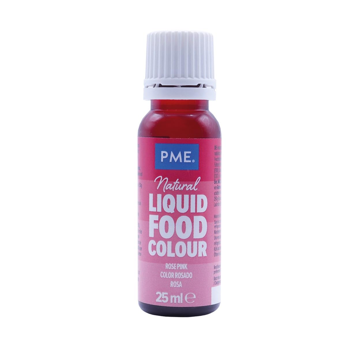 PME 100% Natural Food Colour Liquid - Rose (25ml)