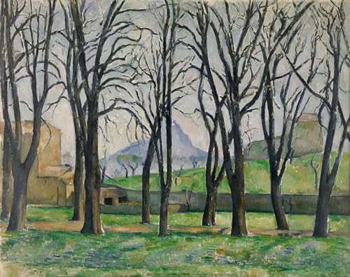 Tableau Châtaigniers à De Bouffan par Paul Cézanne impression sur toile format 60x90cm
