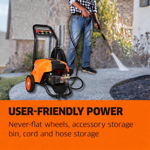 Image of STARQ STPMDC 4.5 Commercial High Pressure Washer with PMDC Motor India's 1st PMDC Pressure Washer 3300W 4.5HP 250 Bar 21 LPM 15m Hose for Car Bike Home & Truck Cleaning