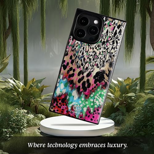 Image of COCOMII Rectangle for iPhone 16 Pro Max Case, Botanical Leopard