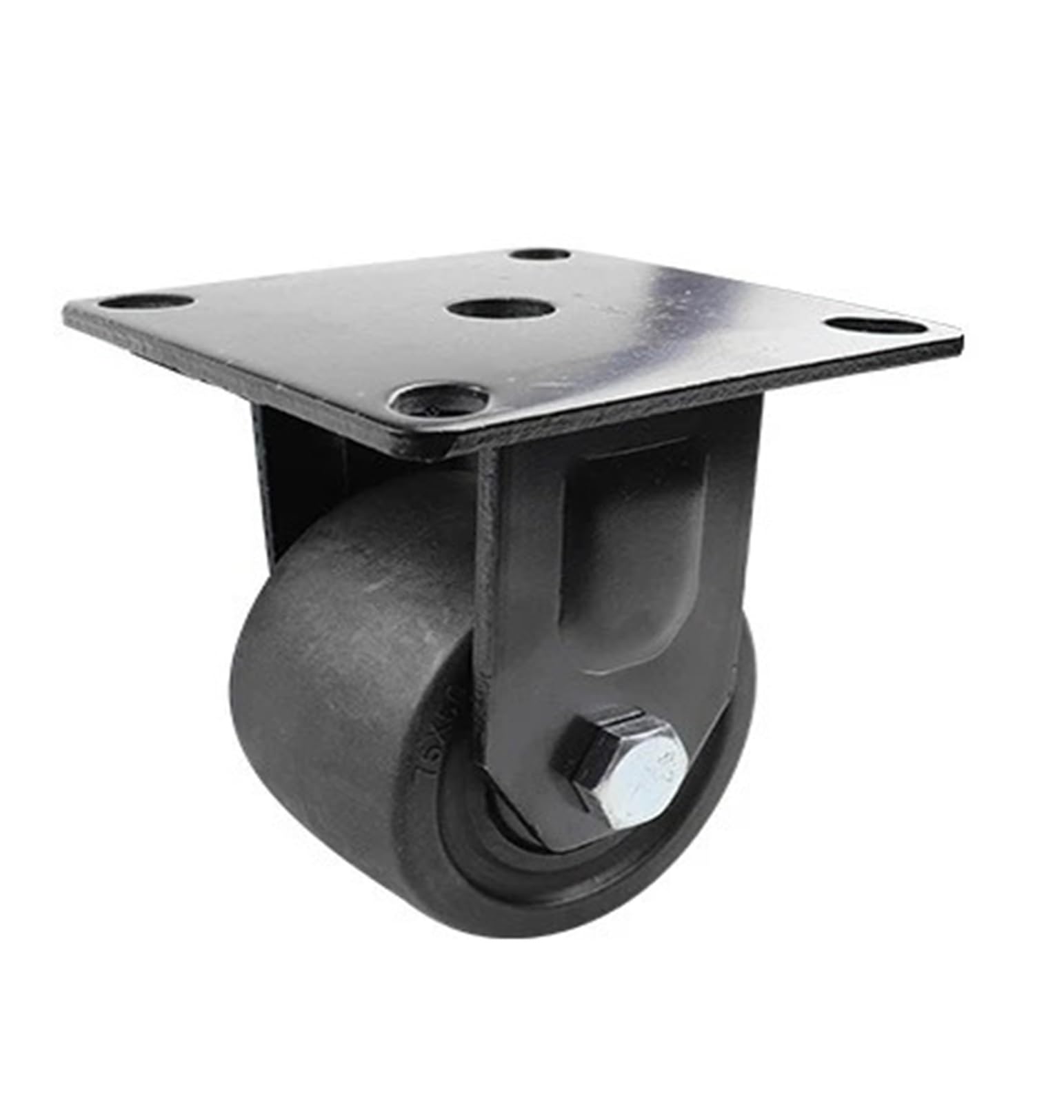 Ruedas giratorias Jumbo de 6,35 cm (2,5") de Alta Resistencia - Nylon Industrial, Centro bajo, Rueda Fija para una Movilidad Suave - Ideales para Pieles, Equipos y Cargas Pesadas