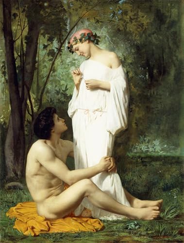 Imagen de Lienzo Bouguereau arte clasico emocional para inspiracion en el hogar 60x90