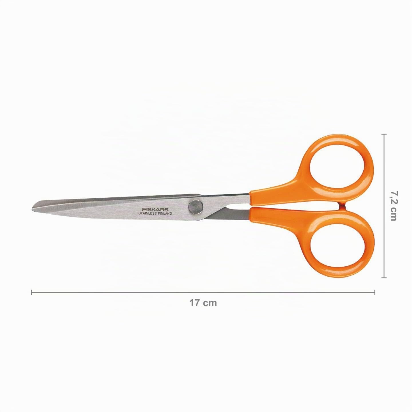 Fiskars Tijeras universales, Longitud: 17 cm, Para diestros y zurdos