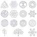 OLYCRAFT 15pcs Energy Rune Stickers Geometry Orgone Pyramid Sticker Autoadhesivo Silver Latón Pegatinas Energy Tower Material para Álbumes de Recortes DIY Resina Crafts Phone