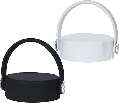 Miniatura 1 de Tapas de aislamiento para Hydroflask boca ancha, 32, 40, 64 onzas, tapa de mango flexible para accesorios de repuesto de tapa Hydro Flask, blanco y
