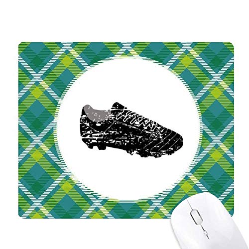 Tapis de souris foot vert pixel noir pour gamer et bureau