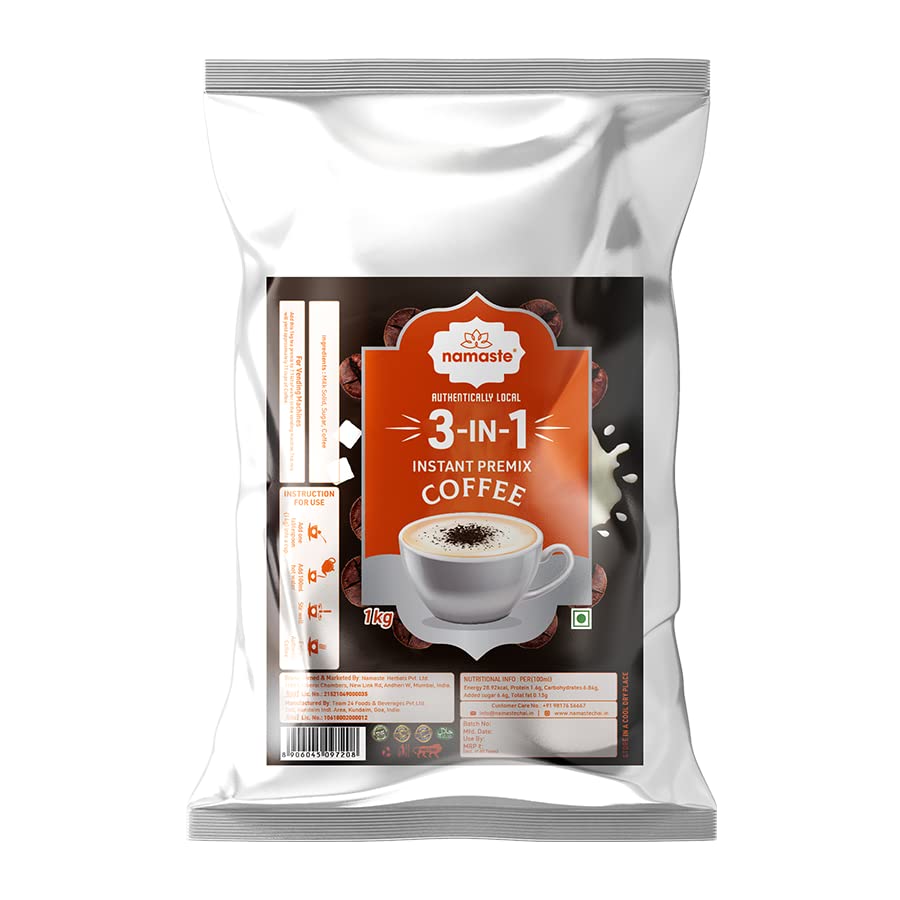 Namaste Chai Instant Premix Coffee 1Kg, 3 In 1 Premix Coffee For Vending Machines, Coffee Powder Packet 1 Kg Pack (B0BGJ9NVVC) Amazon Price History, Amazon Price Tracker