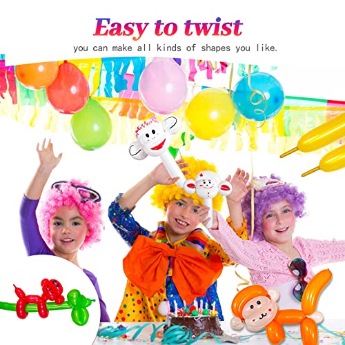 Image of Blue Long Balloons Premium 260 Twisting Animals Magic Balloons for Birthday Kids Wedding Party Supply 100pcs