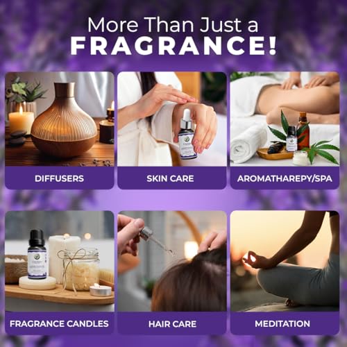 Image of 100% Pure Lavender Essential Oil | Therapeutic Grade | Calming & Relaxing Aromatherapy Oil | Skin & Hair Care | FDA Approved | GMP, IFRA, ISO Certified- 15ml Pack of 2