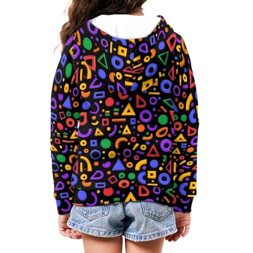 Unisex Kids Zip Up Hoodie Jacket Warm Pullover Sweatshirt Long Sleeve Casual Animal Print Outerwear Fall Clothes S-XL4