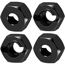 RC Car Upgrade Part For HPI For Racing Venture 1/18 Aluminum Alloy Hex Adapters Conversion RC Truck Car Model Repairs Modifications AccessoriesBlack