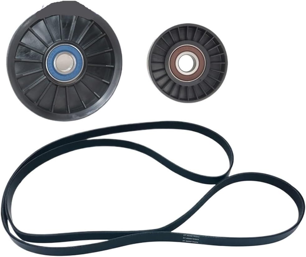 V6 V8 Serpentine Belt Idler Pulley Set for 8M6500024 4.3-6.2 L MPI Pulleys with 862087A1 865598 864625T 57-865615Q03