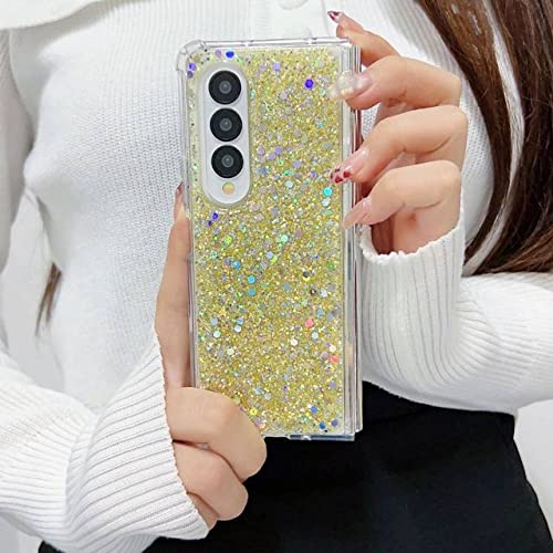 Coque Samsung Z Fold 3 rigide antichoc transparente protectrice or