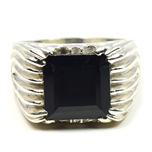 Bague en argent 925 princesse onyx noir pour sublimer vos tenues de soirée et du quotidien