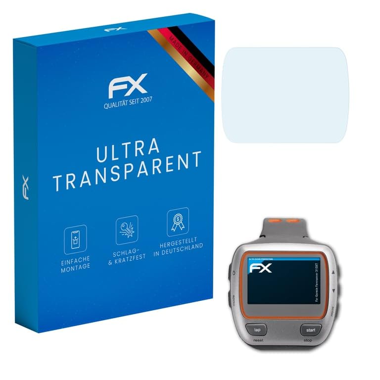atFoliX Lámina Protectora de Pantalla compatible con Garmin Forerunner 310XT Película Protectora, ultra transparente FX Protector Película (3X)