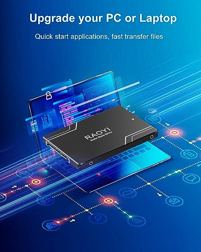 Image of RAOYI 2TB Internal SSD SATA III 6Gb /s 2.5 inch Solid State Drive 3D NAND Flash Advanced SSD Hard Drive Up to 550MB /s SATA 3 SSD Upgrade Performance for PC Laptop