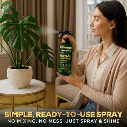 Image of Neem Oil Spray for Plants Botanical Blend - Plant Wash with Natural Essential Oils, Simple Ready-to-Use Plant Spray for Gardens, Houseplants, Indoor & Outdoor Plants - 16 oz