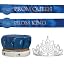 Olive Tiara/Blue Crown/Blue Sashes/Blue Buttons