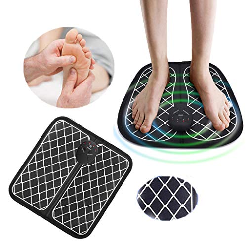 Almencla Massageador Elétrico Para Pés Acalma Os Pés Rigidez Muscular Vibrador Para Pés Tapete De Ma