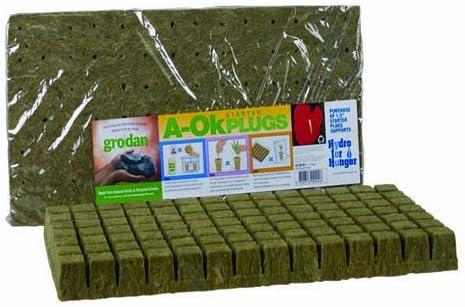 Grodan Rockwool Cubes 2 X 2 X 1.5 Inches 50 Per Sheet