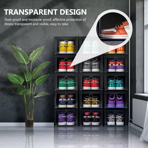 Boîtes de rangement pour chaussures de grosse capacité empilables - 7