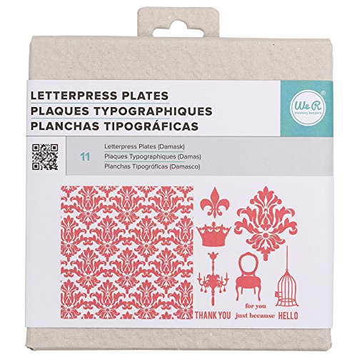 QuicKutz Damask Letterpress Plate Set