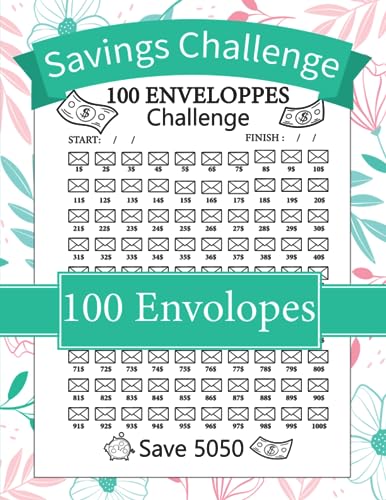100 Envelopes Money Saving Challenge: Business Money , accounting book , tracker day planner