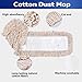 Matthew Cleaning 36'' Cotton Dust Mop Refill Washable Thick Tufted Replacement Heads for Residential & Commercial Use Fit All 36'' Dust Mop Frames, Hardwood, Laminate, Concrete Floors 12 Pack