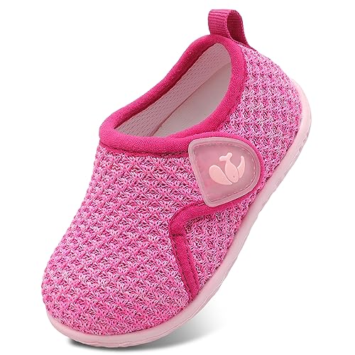 Image of FEETCITY Baby Boys Girls First Walking Shoes Infant Sneakers Crib Shoes Breathable Lightweight Slip On Shoes