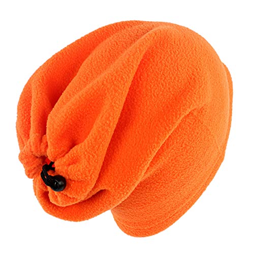Unisex Winter Faux Fleece Neck Gaiter Warmer Drawstring Windproof Face Cycling Multifunctional Scarf Tube3