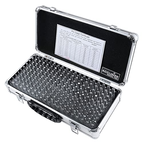 Accusize Industrial Tools M1(-)A 190 Pc Precision Minus Class Zz Pin Gauge Set thumb #5