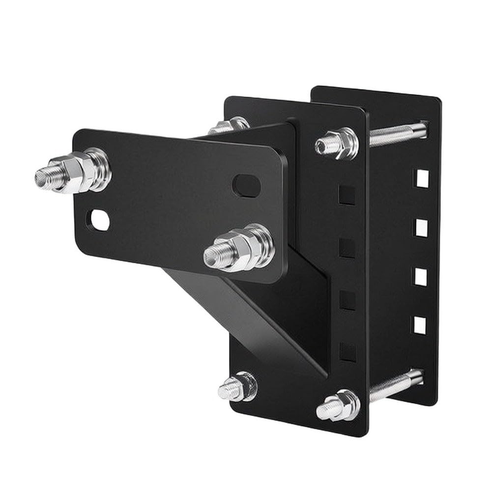 Soporte de neumático de remolque ajustable de acero resistente con revestimiento negro para llantas de 4/5/6 agujeros, soporte universal de repuesto para caravanas y remolques de barco