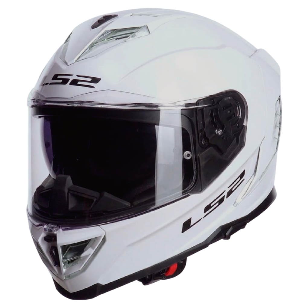 LS2 Storm 3 Designed Blanco - Casco de Moto Integral en KPA con Visor Solar y Pinlock de Serie - Helmets Unisex Hombre y Mujer - ECE 22.06