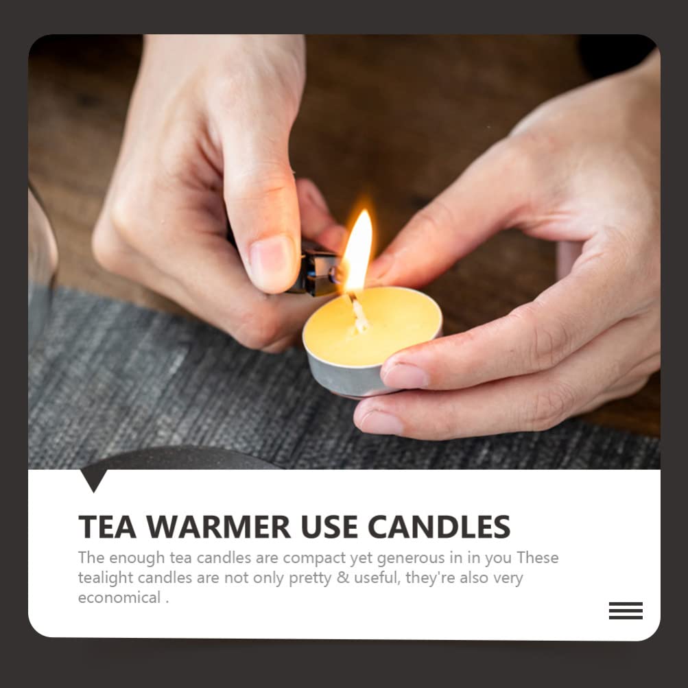 Smokeless Tea Lights Candles: 16Pcs Ghee Butter Lamp Candle Set Buddhist Church Tealight for Meditation Ceremonies Rituals Altars Diwali - Image 4